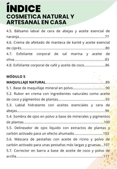 Guía Digital: Cosmética Orgánica paso a paso, Belleza Natural.